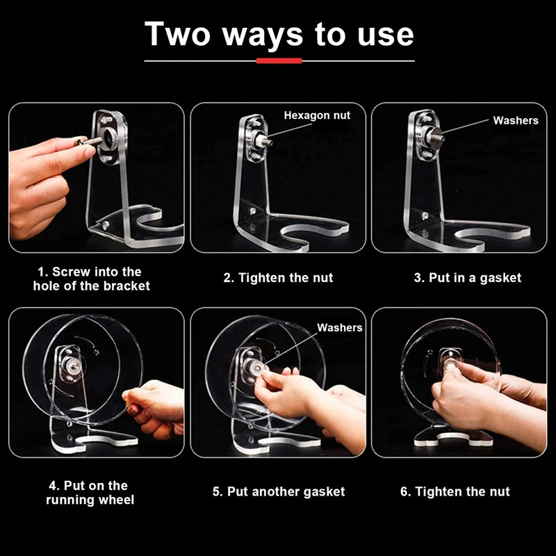 8.7in Hamster Exercise Wheel with Bracket Silent Acrylic Running Wheel for Hamsters, Gerbils, Mice and Other Small Pets 
8.7in Hamster Exercise Wheel with Bracket Silent Acrylic Running Wheel for Hamsters, Gerbils, Mice and Other Small Pets