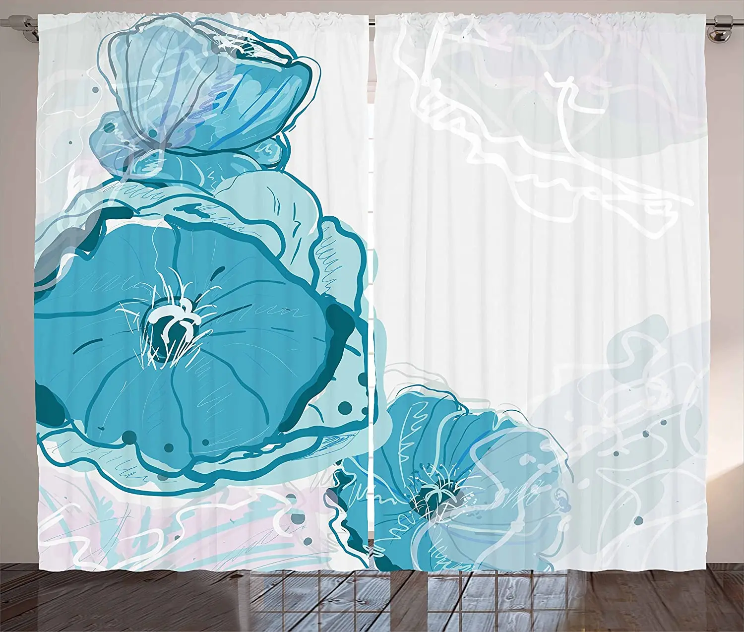 Floral Blackout Curtains for Living Room Bedroom Kitchen Window Treatments Curtain Home Decoration Drapes
Floral Blackout Curtains for Living Room Bedroom Kitchen Window Treatments Curtain Home Decoration Drapes