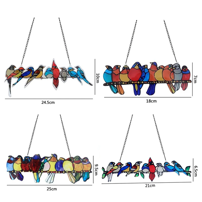 Birds Stained Glass Window Hanger Acrylic Wall Hanging Birds Decor Room Accessories Scandinavian Home Decor Mothers Day Gift
Birds Stained Glass Window Hanger Acrylic Wall Hanging Birds Decor Room Accessories Scandinavian Home Decor Mothers Day Gift