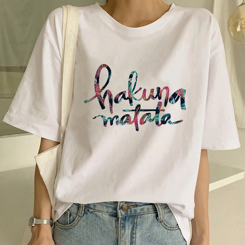 Женская одежда Disney Hakuna Matata Plaza испанская футболка большого размера с