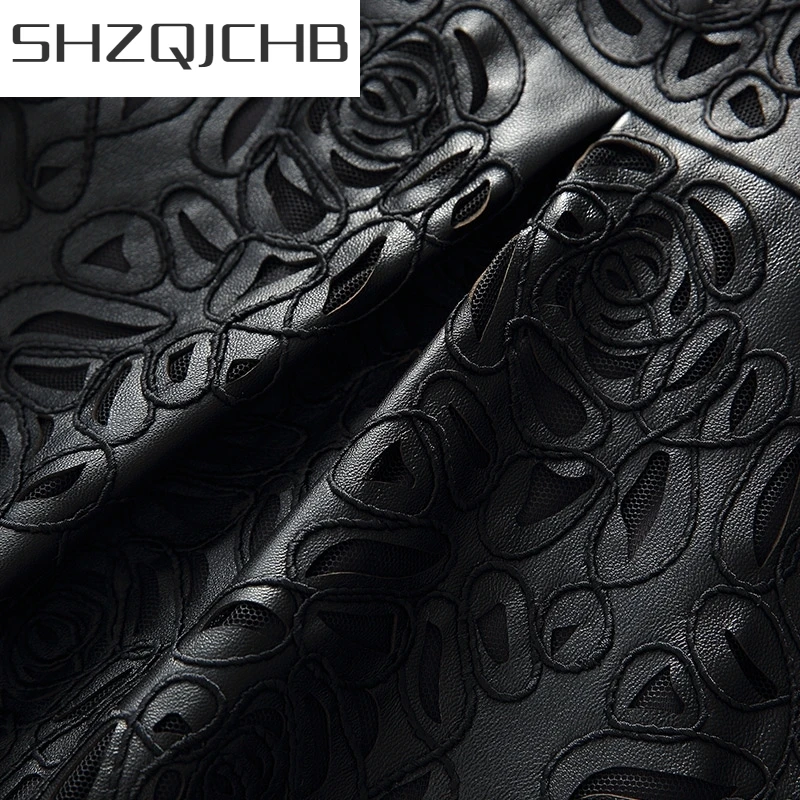 JCHB 2021 Embroidery Hollow Out Sheepskin Windbreakers Female OL Style 100% Real Leather Medium Long Jacket Streetwear Stand Col
JCHB 2021 Embroidery Hollow Out Sheepskin Windbreakers Female OL Style 100% Real Leather Medium Long Jacket Streetwear Stand Col