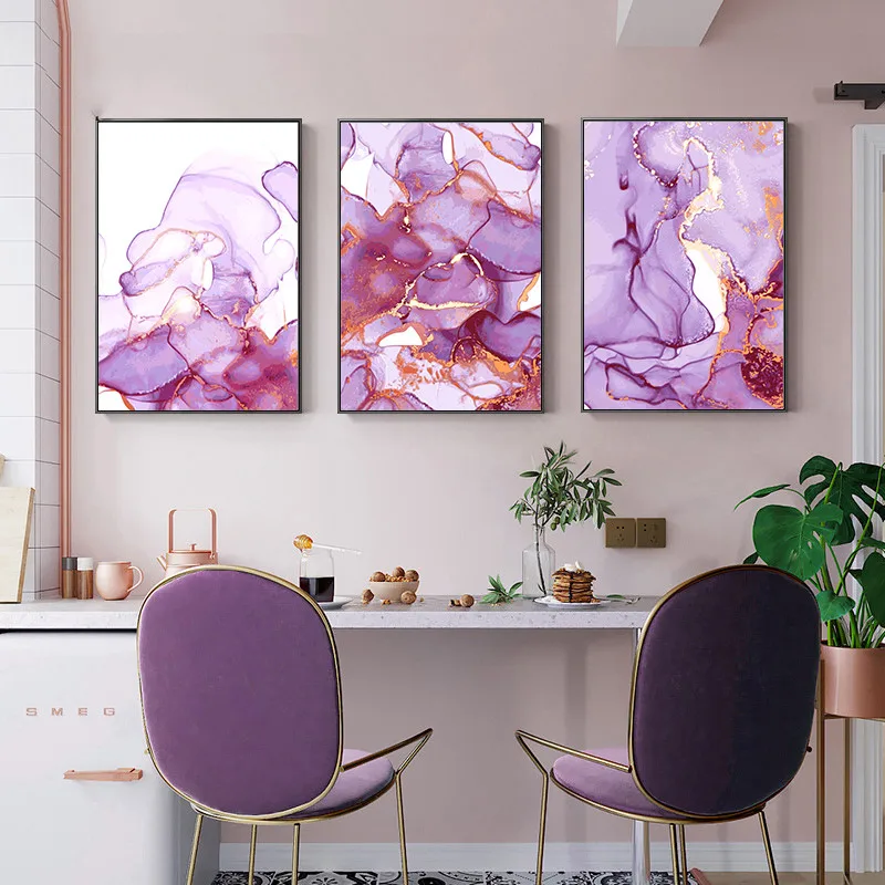 Abstract Violet Gold Marble Canvas Painting Textures Wall Art Modern Posters and Prints Pictures Interior for Living Room Decor
Abstract Violet Gold Marble Canvas Painting Textures Wall Art Modern Posters and Prints Pictures Interior for Living Room Decor