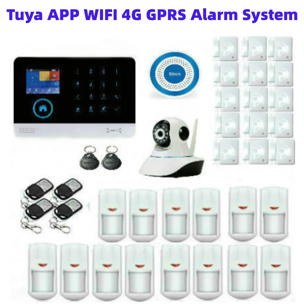 Беспроводной домашняя аварийная охранная Системы 4G SIM WI-FI Sheild хост видео IP Камера Android IOS приложение Tuya дистанционного Управление 
Беспроводной домашняя аварийная охранная Системы 4G SIM WI-FI Sheild хост видео IP Камера Android IOS приложение Tuya дистанционного Управление