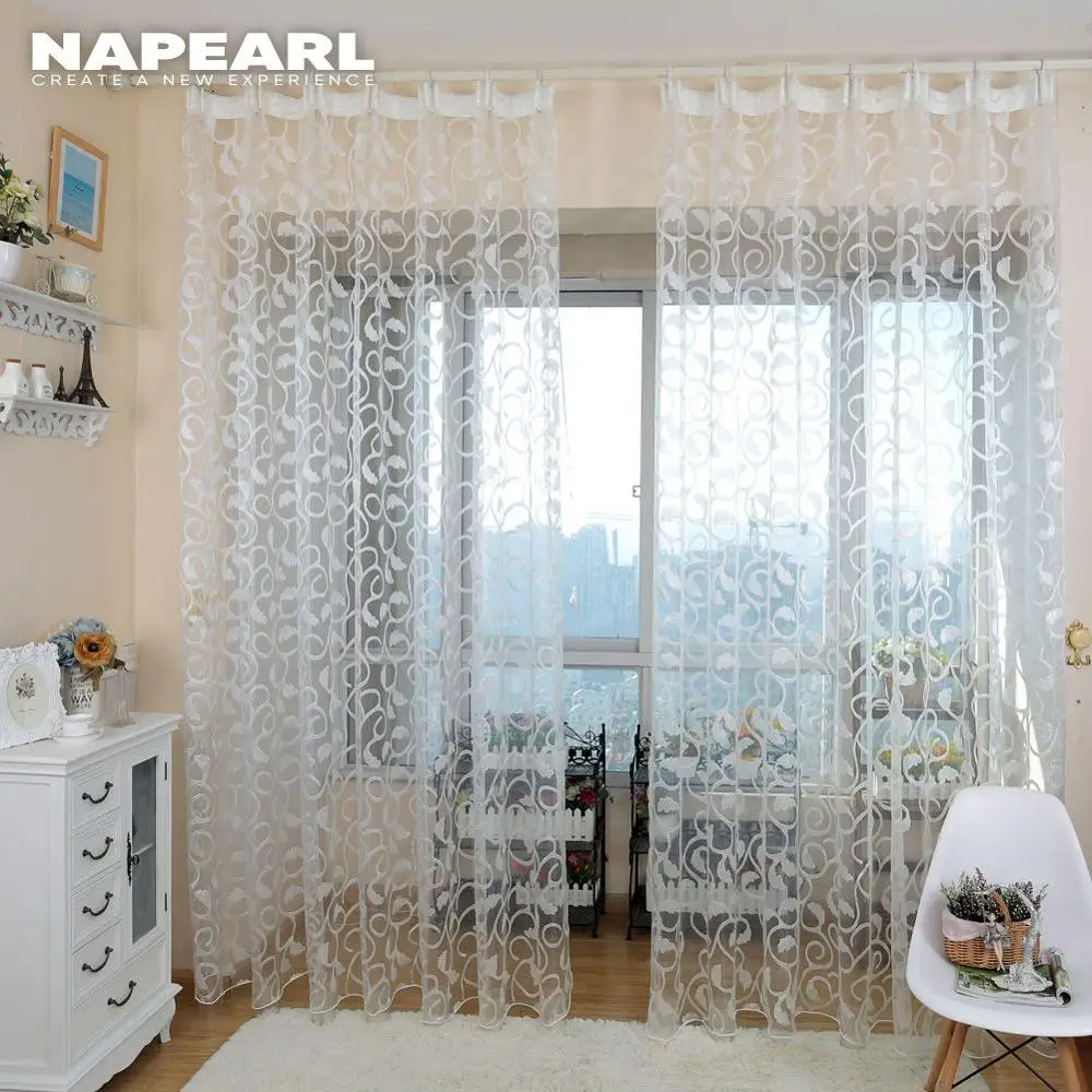 NAPEARL American Style Jacquard Floral Design Window Curtain Sheer for Bedroom Tulle Fabric Living Room Modern Ready Made
NAPEARL American Style Jacquard Floral Design Window Curtain Sheer for Bedroom Tulle Fabric Living Room Modern Ready Made