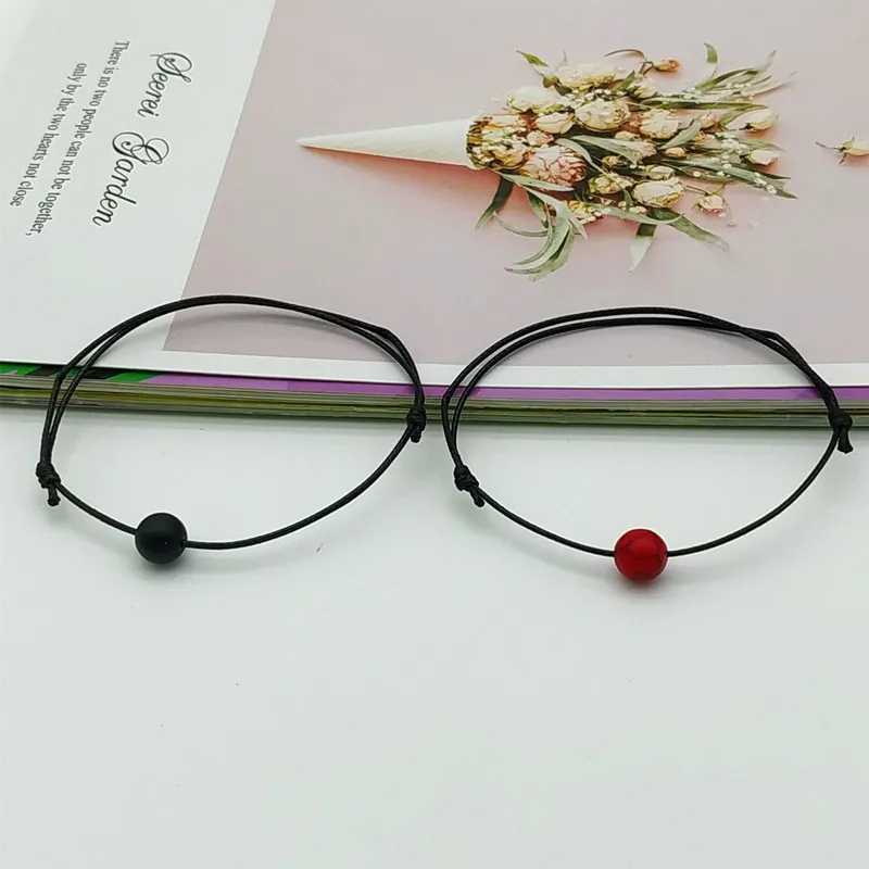 2 шт./компл., матовый черный камень, браслет из бусин из натурального камня, Парные браслеты с красной нитью и плетением для мужчин и женщин, ю... 
2 шт./компл., матовый черный камень, браслет из бусин из натурального камня, Парные браслеты с красной нитью и плетением для мужчин и женщин, ю...