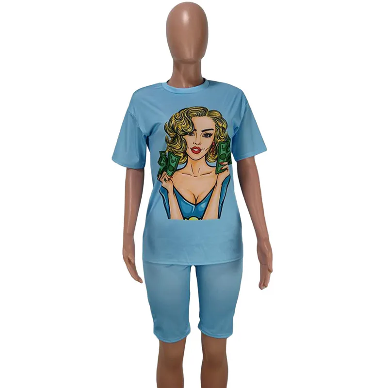 Character Print Two Piece Set Summer Clothes for Women Tracksuit Matching Sets Top Biker Shorts Set Casual Lounge Wear Outfits
Character Print Two Piece Set Summer Clothes for Women Tracksuit Matching Sets Top Biker Shorts Set Casual Lounge Wear Outfits
