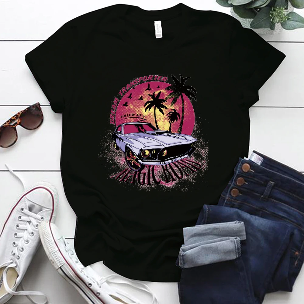 Seeyoushy Dream Transporter Magic Road Vintage Car Print Women T-shirts Crew Neck Summer Tee Shirt Femme 2021 Woman Tops
Seeyoushy Dream Transporter Magic Road Vintage Car Print Women T-shirts Crew Neck Summer Tee Shirt Femme 2021 Woman Tops
