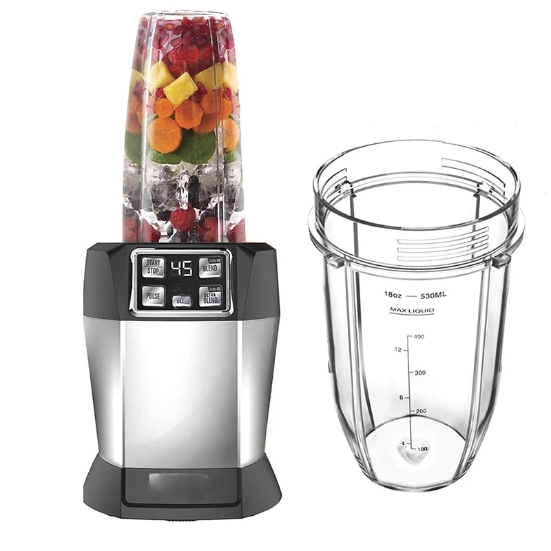 Extractor Blade with 18Oz 24Oz Cup and Nozzle Cap for Ninja BL480 / BL490 / BL640 / BL680 Auto IQ Series Juicer
Extractor Blade with 18Oz 24Oz Cup and Nozzle Cap for Ninja BL480 / BL490 / BL640 / BL680 Auto IQ Series Juicer