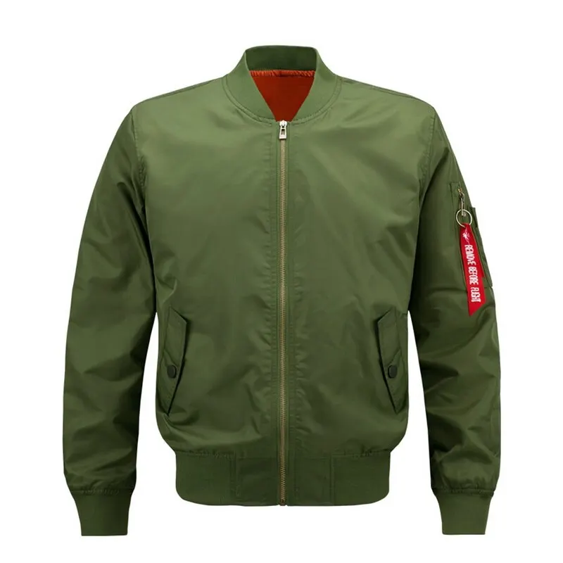 Vogue Men Baseball MA-1 Short Bomber Jacket Spring Autumn Slim Fit Zip Up Men Jacket Thin Jackets Casual Coat Top Quality
Vogue Men Baseball MA-1 Short Bomber Jacket Spring Autumn Slim Fit Zip Up Men Jacket Thin Jackets Casual Coat Top Quality