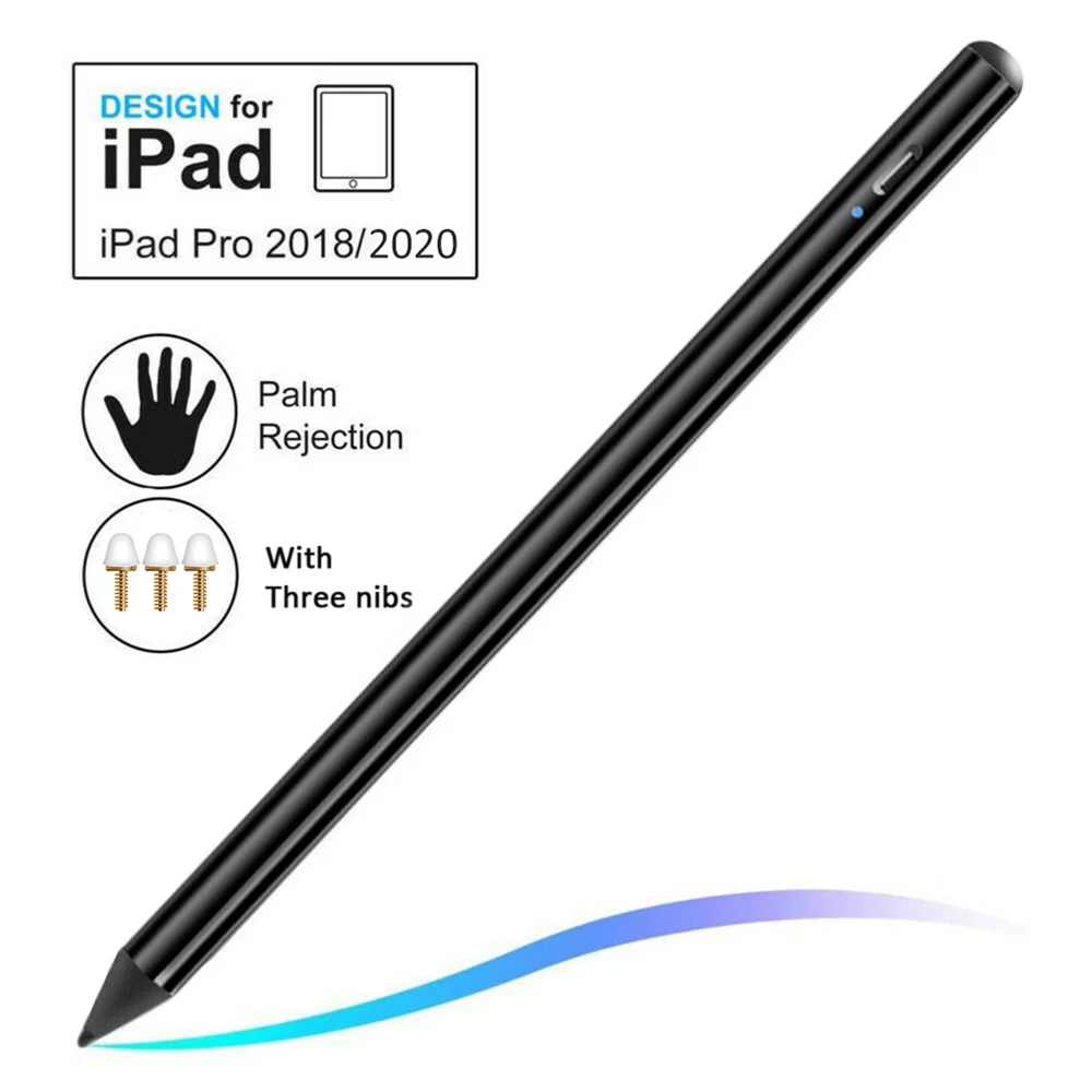 Для iPad Pencil 2 Gen Stylus с защитой от ладони + наноматериалы Refill * 3 совместим Apple 2020 2018 2019