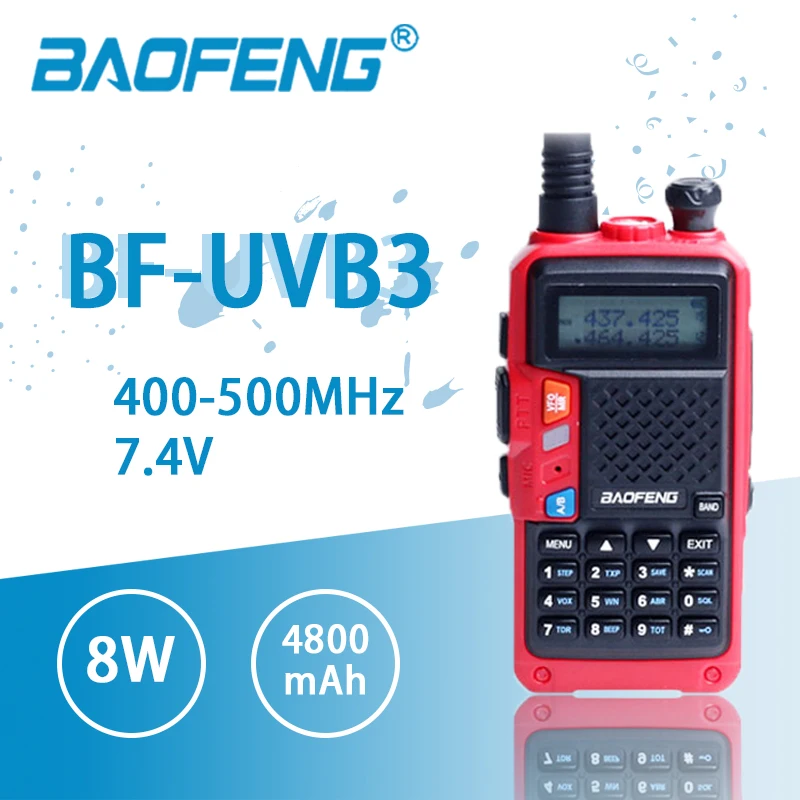 2021 Hot Baofeng BF-B3 Plus Update of BF-B3 Plus 4800mAh IP67 Waterproof Walkie Talkie tri-band long played Powerful Radio
2021 Hot Baofeng BF-B3 Plus Update of BF-B3 Plus 4800mAh IP67 Waterproof Walkie Talkie tri-band long played Powerful Radio