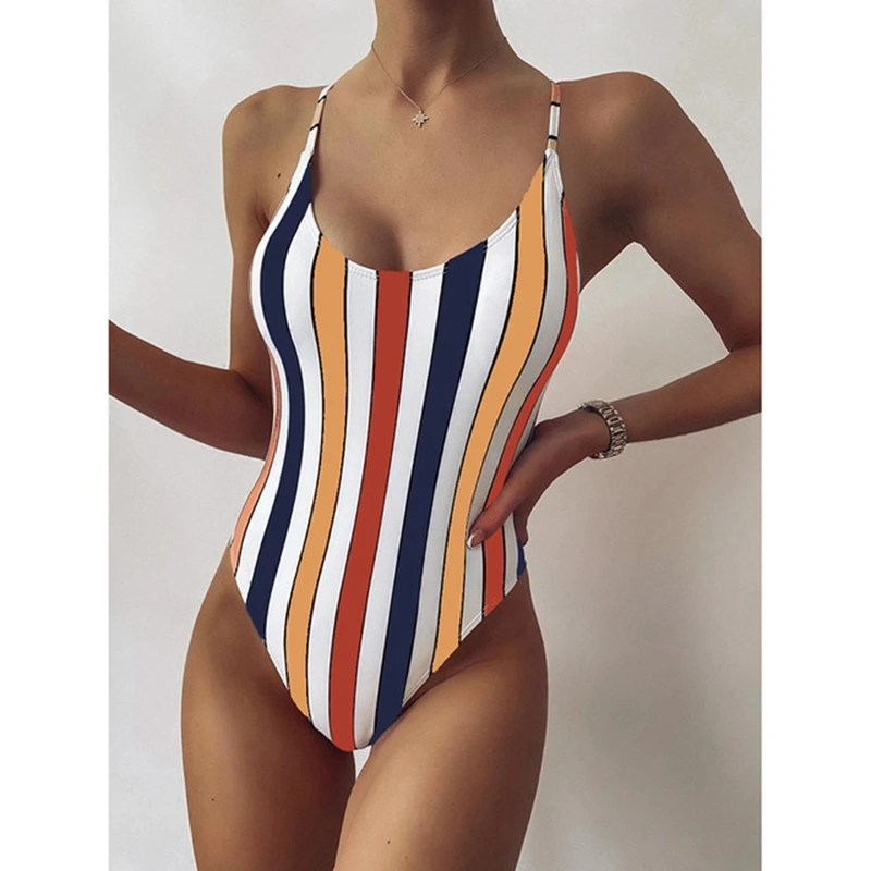 One Piece Swimsuit Women Swimwear 2021 Sexy Striped Bathing Suit Woman Bikini Swimming for Beach Wear Monokini Female Swimsuits
One Piece Swimsuit Women Swimwear 2021 Sexy Striped Bathing Suit Woman Bikini Swimming for Beach Wear Monokini Female Swimsuits