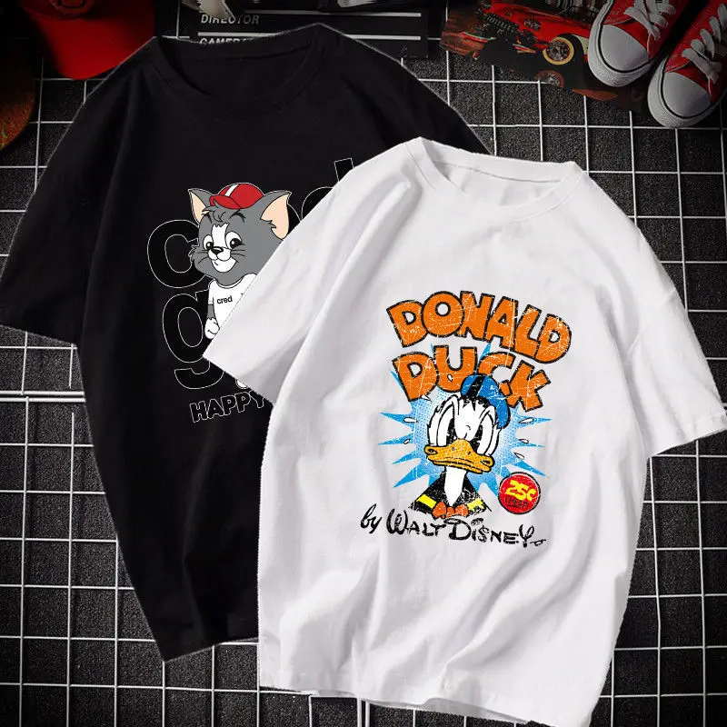 Disney Summer New Korean Style Versatile Loose Couple's Tops Cartoon Mickey Family Printed Cotton Short Sleeve T-shirt
Disney Summer New Korean Style Versatile Loose Couple's Tops Cartoon Mickey Family Printed Cotton Short Sleeve T-shirt