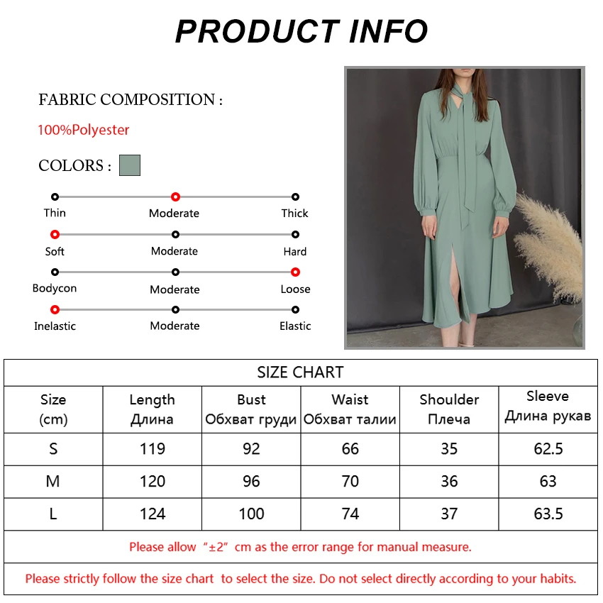 Mnealways18 Elegant Lace-Up Tie Collar Midi Dress Women Lantern Sleeve High Waist Office Dress Slit Mid-Calf Autumn Dress A-Line
Mnealways18 Elegant Lace-Up Tie Collar Midi Dress Women Lantern Sleeve High Waist Office Dress Slit Mid-Calf Autumn Dress A-Line