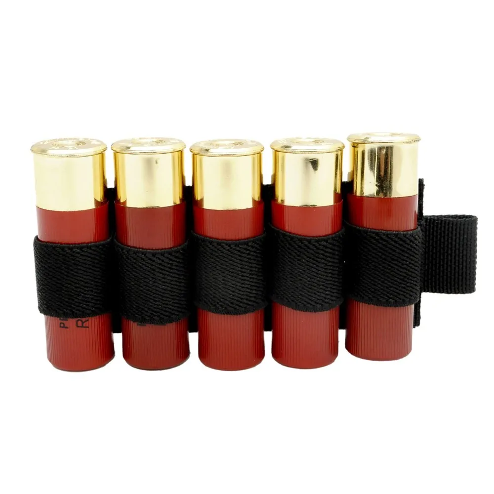 Tactical 5 Round 12GA Shotgun Shell Carrier Buttstock Shell Holder Cartridge Rifle Bullet Carrier Hunting Gun Accessory
Tactical 5 Round 12GA Shotgun Shell Carrier Buttstock Shell Holder Cartridge Rifle Bullet Carrier Hunting Gun Accessory