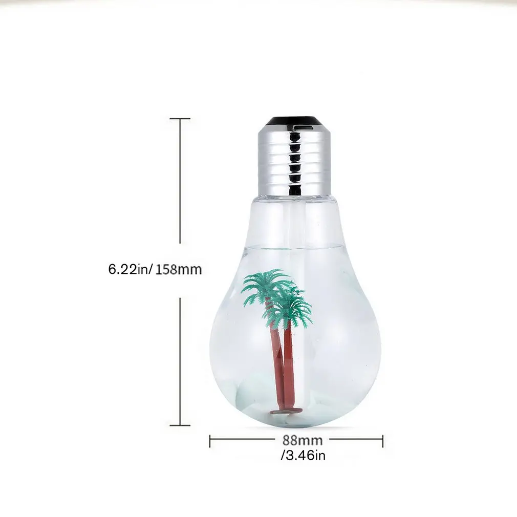 Bulb Humidifier 400ml USB Air Humidifier Colorful LED Night Lamp Essential Oil Diffuser for Home Office
Bulb Humidifier 400ml USB Air Humidifier Colorful LED Night Lamp Essential Oil Diffuser for Home Office