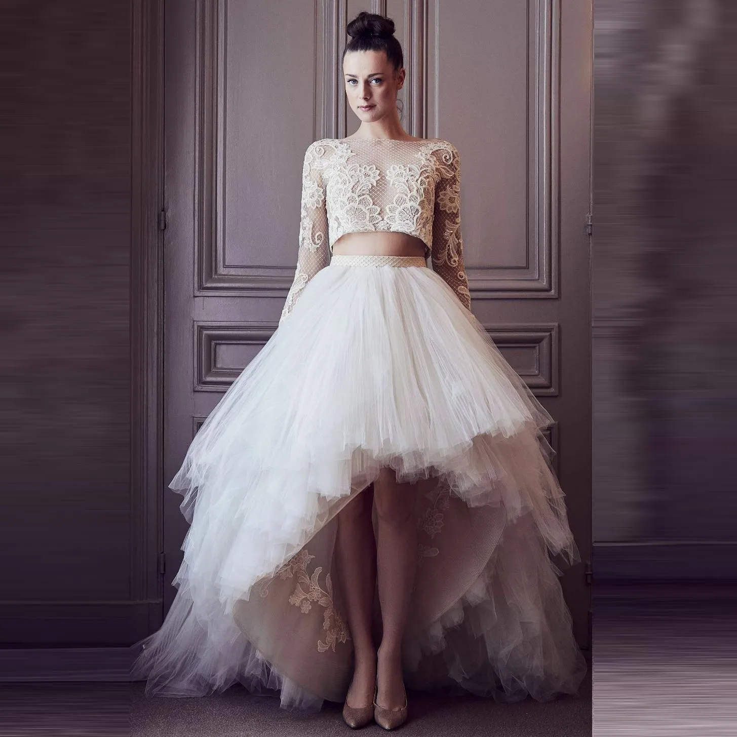 High-Low Wedding Skirt Print Lace Evening Skirt Lush Puffy Ball Gown Skirt Layered Tulle Bridal Skirts White Skirt For Wedding
High-Low Wedding Skirt Print Lace Evening Skirt Lush Puffy Ball Gown Skirt Layered Tulle Bridal Skirts White Skirt For Wedding