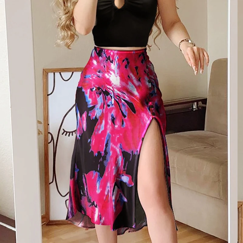 Print Skirt Women Summer Fashion High Waist Chiffon Split Beach Casual Midi Y2K Boho Elegant A Line Skirts
Print Skirt Women Summer Fashion High Waist Chiffon Split Beach Casual Midi Y2K Boho Elegant A Line Skirts