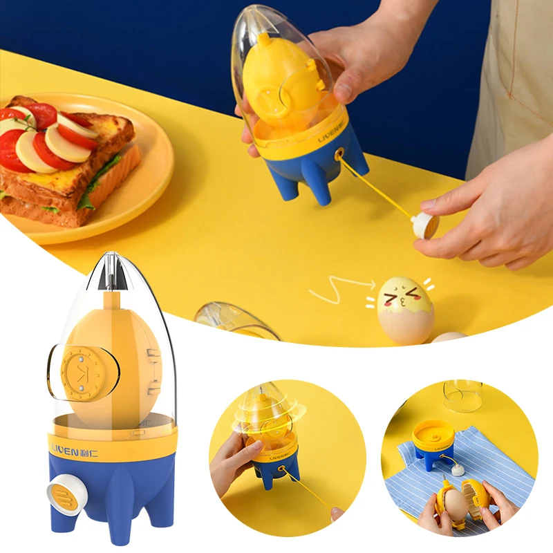 Manual Golden Egg Puller Scrambler Egg White Yolk Mixer Blender Egg Stirring Shaker Kitchen Tool Convenient Without Breaking Egg 
Manual Golden Egg Puller Scrambler Egg White Yolk Mixer Blender Egg Stirring Shaker Kitchen Tool Convenient Without Breaking Egg