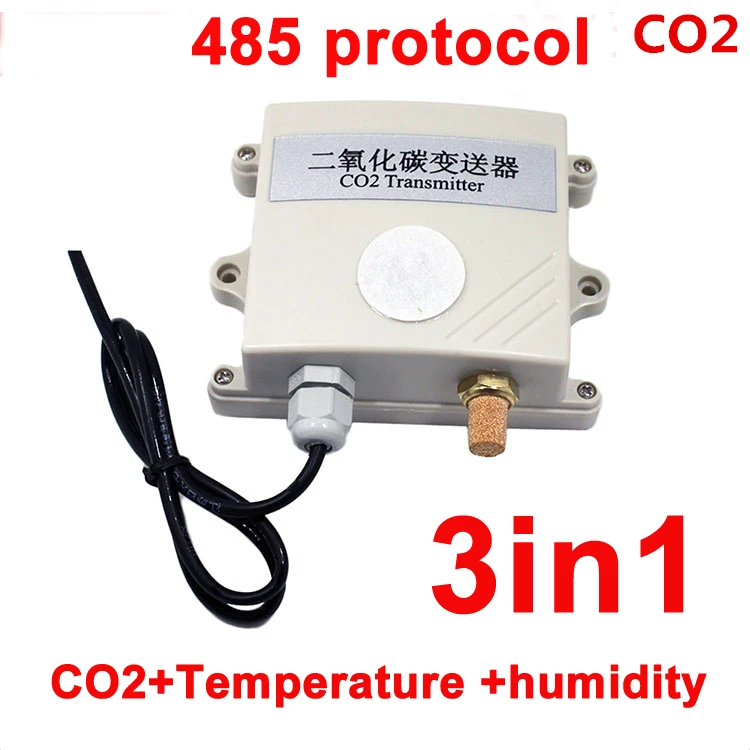 RS485 3in1 CO2 sensor module CO2 Transmitter Carbon dioxide detector gas sensor co2 485 protocol with Temperature and humidity
RS485 3in1 CO2 sensor module CO2 Transmitter Carbon dioxide detector gas sensor co2 485 protocol with Temperature and humidity