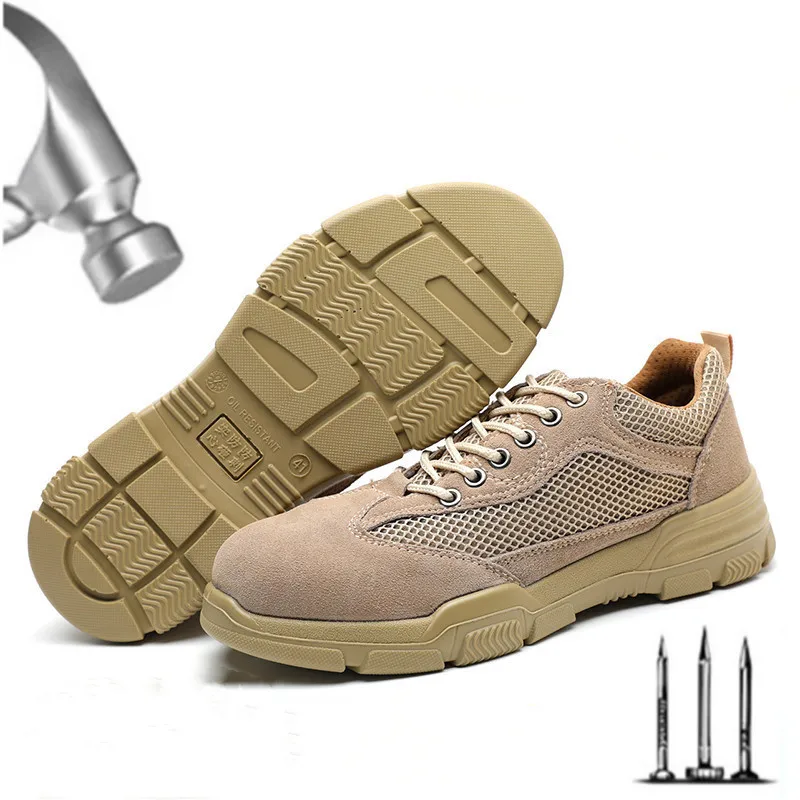 Мужская Рабочая защитная обувь, строительные кроссовки со стальным носком, дышащая легкая Антистатическая нескользящая обувь с креплением
Мужская Рабочая защитная обувь, строительные кроссовки со стальным носком, дышащая легкая Антистатическая нескользящая обувь с креплением