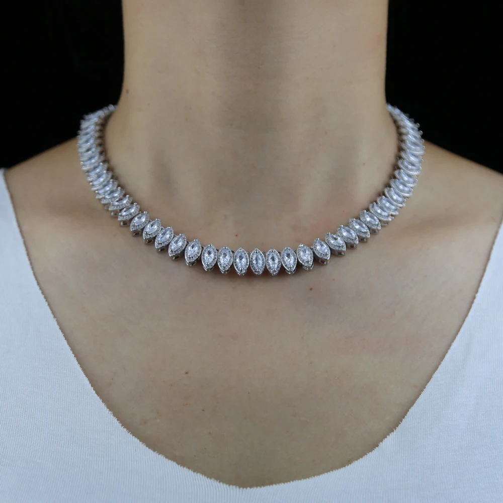 Женское Ожерелье-чокер с фианитами, свадебные аксессуары, цепочка для тенниса, Ювелирное Украшение для невесты
Женское Ожерелье-чокер с фианитами, свадебные аксессуары, цепочка для тенниса, Ювелирное Украшение для невесты