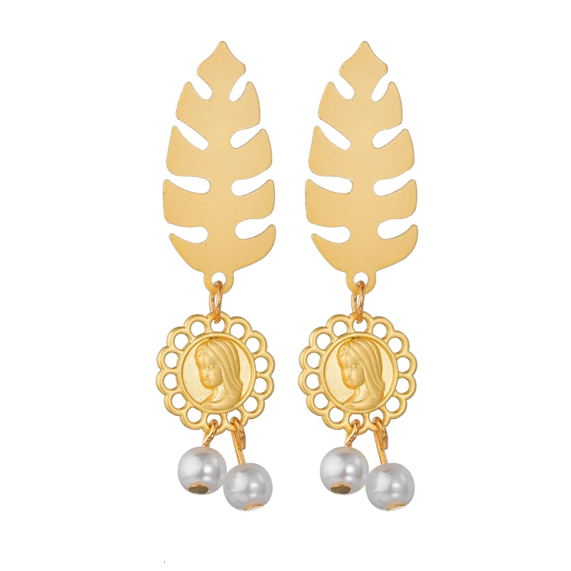 Vintage Silver Color Bee Butterfly Insect Earring For Women Girls Gold Face Drop Earrings Friendship Jewelry christmas Gift | Украшения и