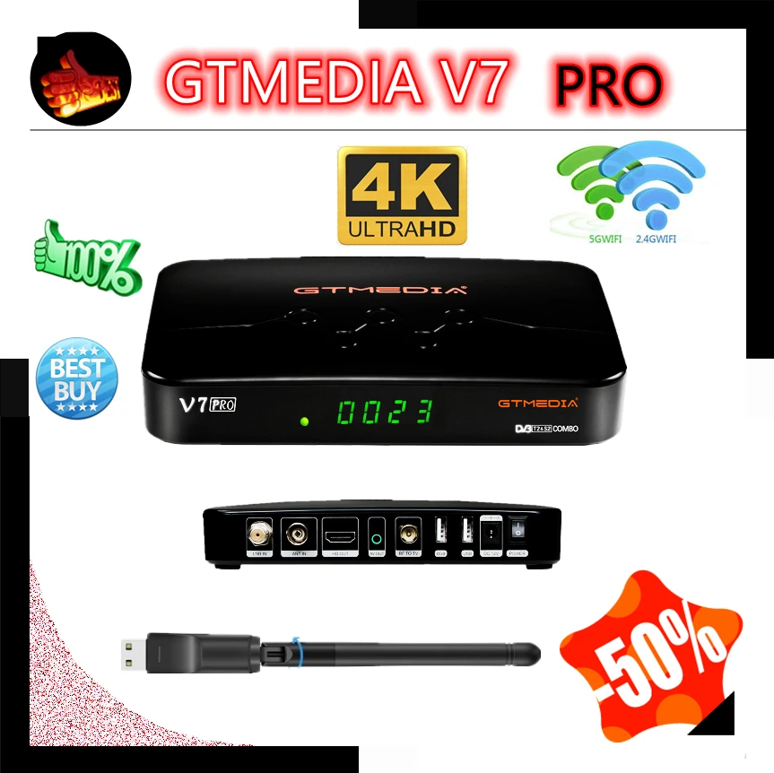 Высокоскоростной USB Wi-Fi хост GTMEDIA V7 PRO HDMI, светодиодный дисплей, телевизионная приставка Youtube, спутниковый ресивер Full HD 1080P
Высокоскоростной USB Wi-Fi хост GTMEDIA V7 PRO HDMI, светодиодный дисплей, телевизионная приставка Youtube, спутниковый ресивер Full HD 1080P