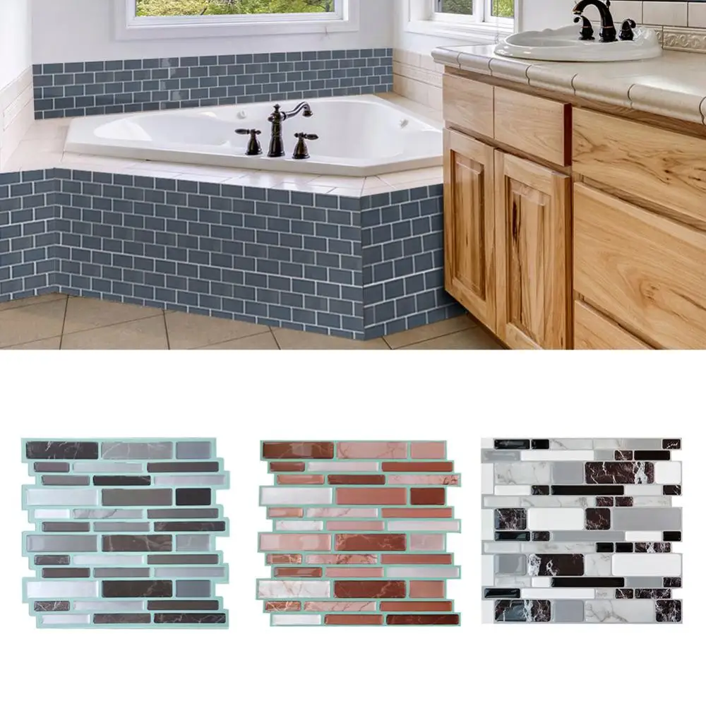 Самоклеящаяся водостойкая 3D эпоксидная плитка Backsplash стикер сделай сам
