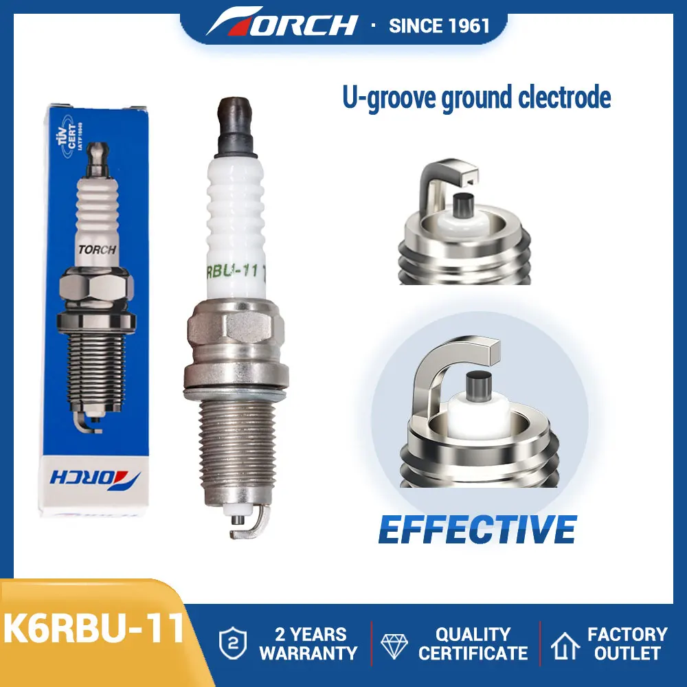 1PCS NEW Automobile High Quality Ignition Spark Plug Torch K6RBU-11 U-groove Ground Clectrode
1PCS NEW Automobile High Quality Ignition Spark Plug Torch K6RBU-11 U-groove Ground Clectrode