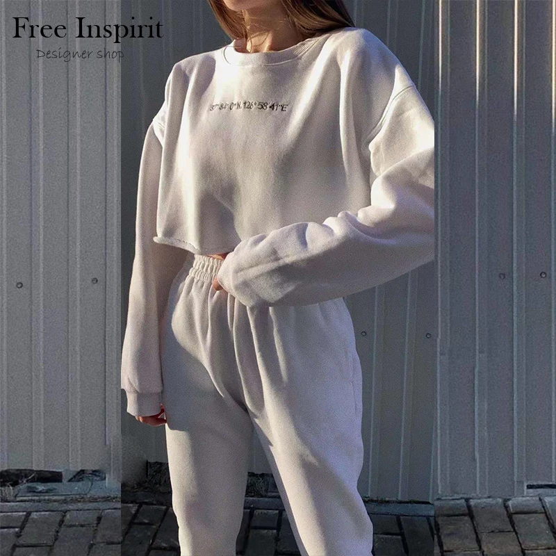 Free Inspirit New Arrival Casual Woment's O-neck Embroided Words 100% Cotton Elastic Waist Loose Full Haren Loose Sports Suit
Free Inspirit New Arrival Casual Woment's O-neck Embroided Words 100% Cotton Elastic Waist Loose Full Haren Loose Sports Suit
