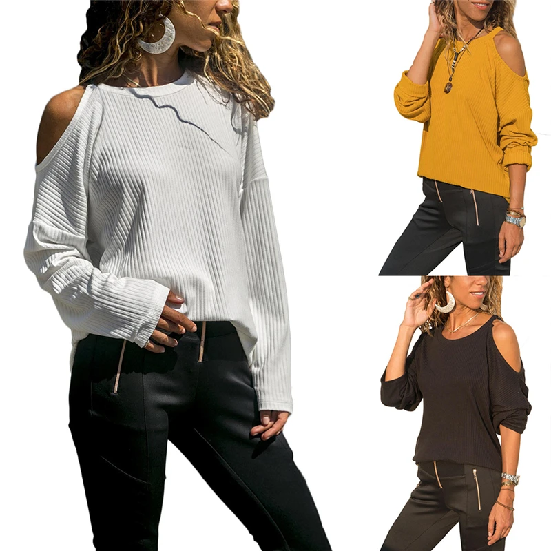 Новинка, модная Женская Сексуальная футболка с открытыми плечами, свитер, пуловер с длинными рукавами, футболка, топ, полоса, ремешок, пряжка...
Новинка, модная Женская Сексуальная футболка с открытыми плечами, свитер, пуловер с длинными рукавами, футболка, топ, полоса, ремешок, пряжка...