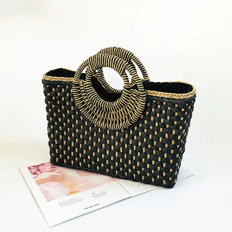 Fashion Casual Knitting Straw Bags Bucket Handbag Women Knit Beach Bag for Seaside Holiday Bohemia Style Ladies Bag
Fashion Casual Knitting Straw Bags Bucket Handbag Women Knit Beach Bag for Seaside Holiday Bohemia Style Ladies Bag