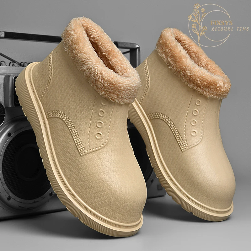 FIXSYS Men's Winter Martin Boots Warm Fur Snow Boots Hombre Lightweight Ankle Boots Plush Outdoor Casual Shoes Man Chelsea Boots
FIXSYS Men's Winter Martin Boots Warm Fur Snow Boots Hombre Lightweight Ankle Boots Plush Outdoor Casual Shoes Man Chelsea Boots
