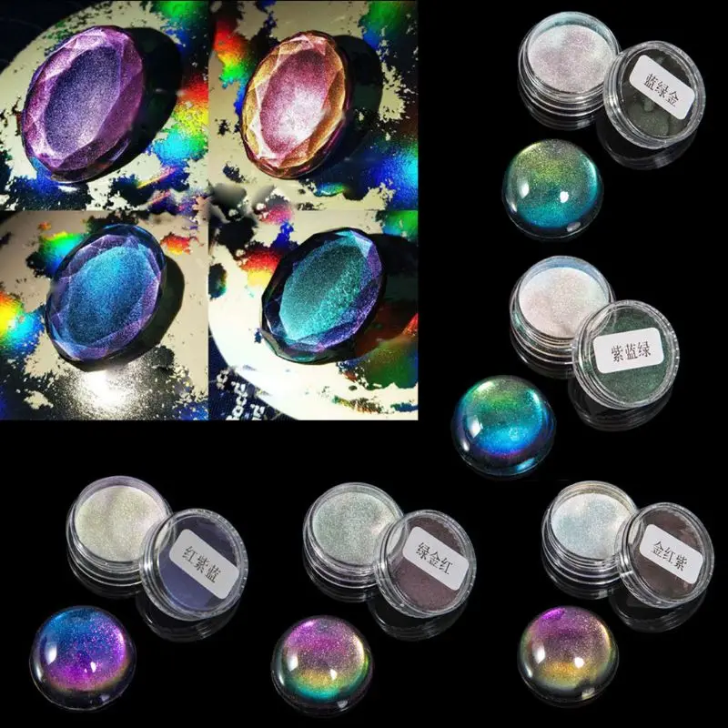 5 Color Magic Resin Chameleons Pigment Mirror Rainbow Pearl Powder Colorant Epoxy Resin Glitter Resin Jewelry Making Kit
5 Color Magic Resin Chameleons Pigment Mirror Rainbow Pearl Powder Colorant Epoxy Resin Glitter Resin Jewelry Making Kit