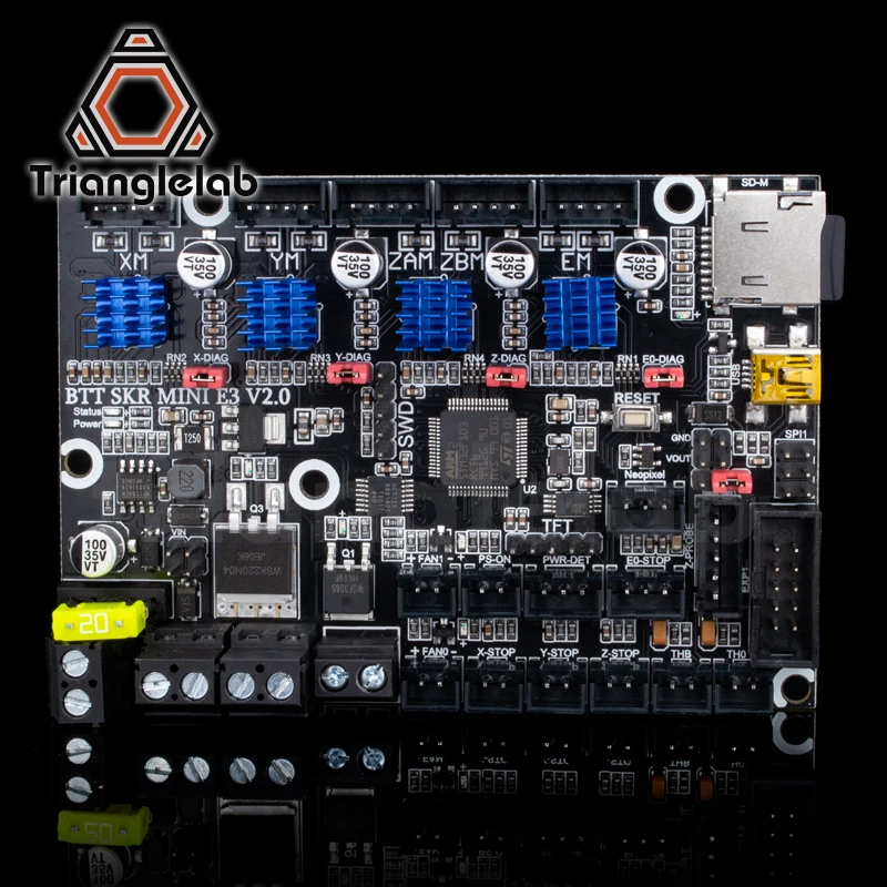Trianglelab SKR MINI E3 V2.0 32Bit Control Board With TMC2209 UART SKR V1.3 For Creality Ender 3 upgrade CR10 3D Printer Parts
Trianglelab SKR MINI E3 V2.0 32Bit Control Board With TMC2209 UART SKR V1.3 For Creality Ender 3 upgrade CR10 3D Printer Parts