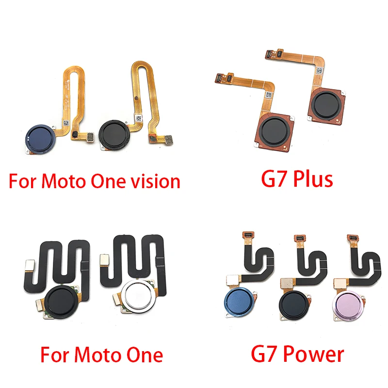 

Fingerprint Sensor Home Return Key Menu Button Flex Ribbon Cable For Motorola Moto G7 Plus G7 Power One Vision