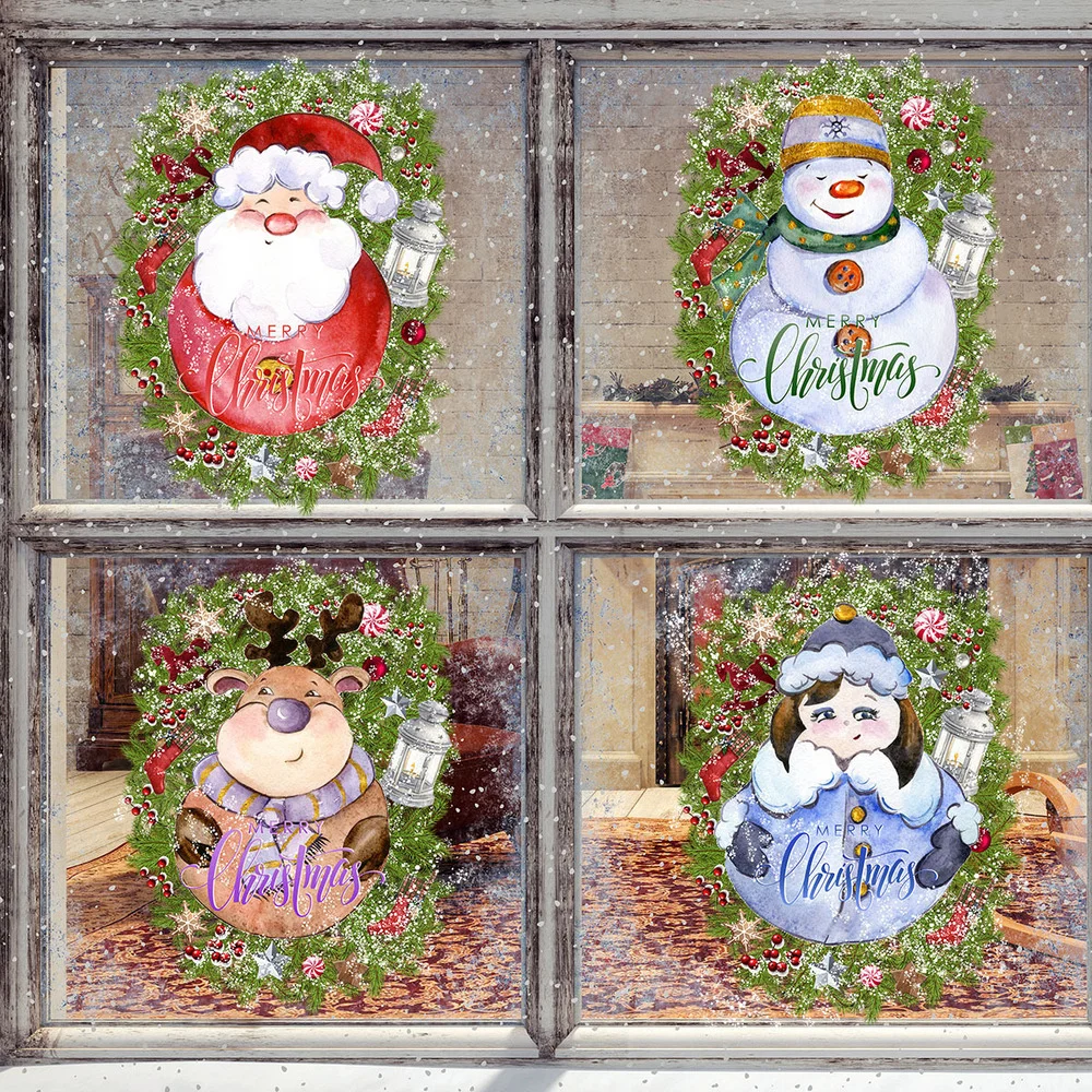 Christmas Window Decal Santa Claus Snowflake Sticker Winter Wall for Home Kids Rooms Xmas Navidad Gift New Year 2022 Decorations
Christmas Window Decal Santa Claus Snowflake Sticker Winter Wall for Home Kids Rooms Xmas Navidad Gift New Year 2022 Decorations