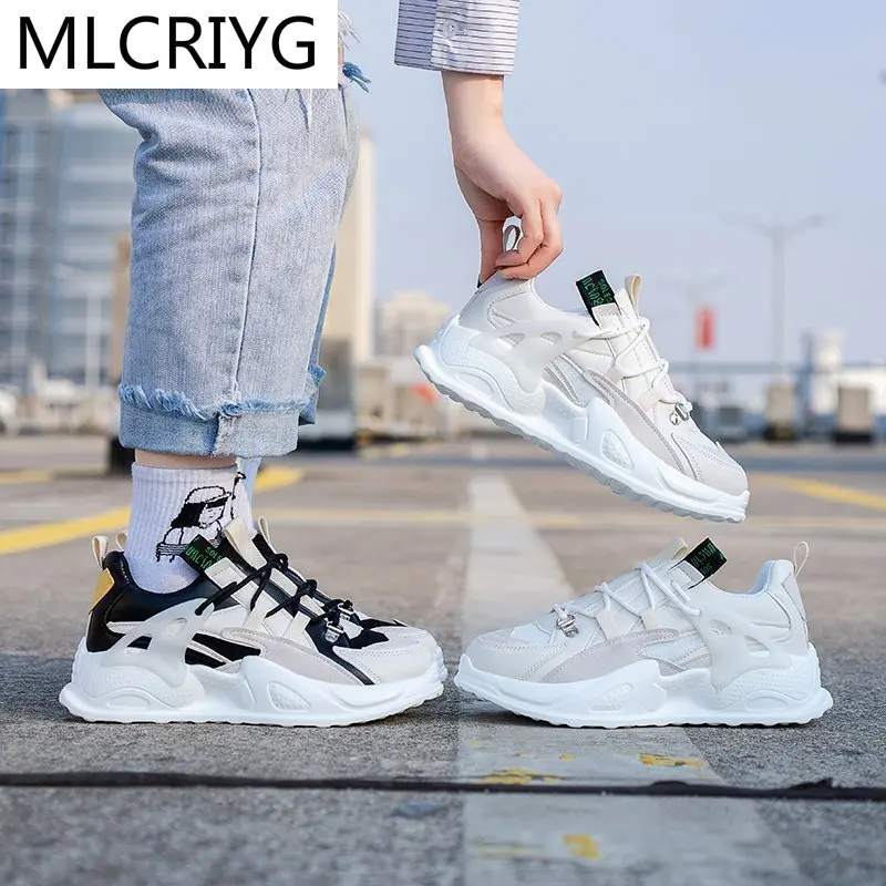 2021 New Spring Sneakers Women's Thick-soled Dad Shoes Round Toe Breathable Shoes Casual Comfortable Vulcanized Shoes Women
2021 New Spring Sneakers Women's Thick-soled Dad Shoes Round Toe Breathable Shoes Casual Comfortable Vulcanized Shoes Women