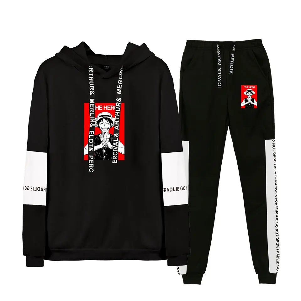 ONE PIECE jogging woman 2 Piece Set Hoodies Sweatshirts Harajuku Unisex Fashion Cool men Hooded Casual Sport Suit
ONE PIECE jogging woman 2 Piece Set Hoodies Sweatshirts Harajuku Unisex Fashion Cool men Hooded Casual Sport Suit