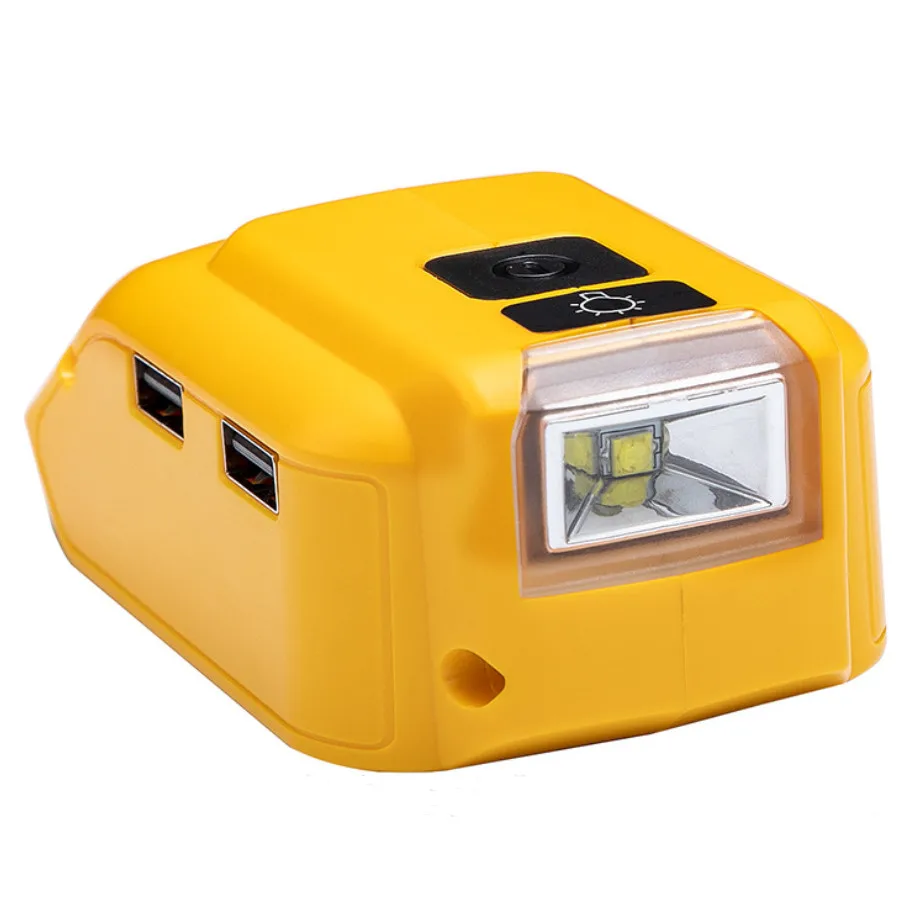 Upgrade Replacement DCB090 Power Source For Dewalt 20v Max 18V Battery Adapter with Dual USB DC 12V LED Work Light
Upgrade Replacement DCB090 Power Source For Dewalt 20v Max 18V Battery Adapter with Dual USB DC 12V LED Work Light