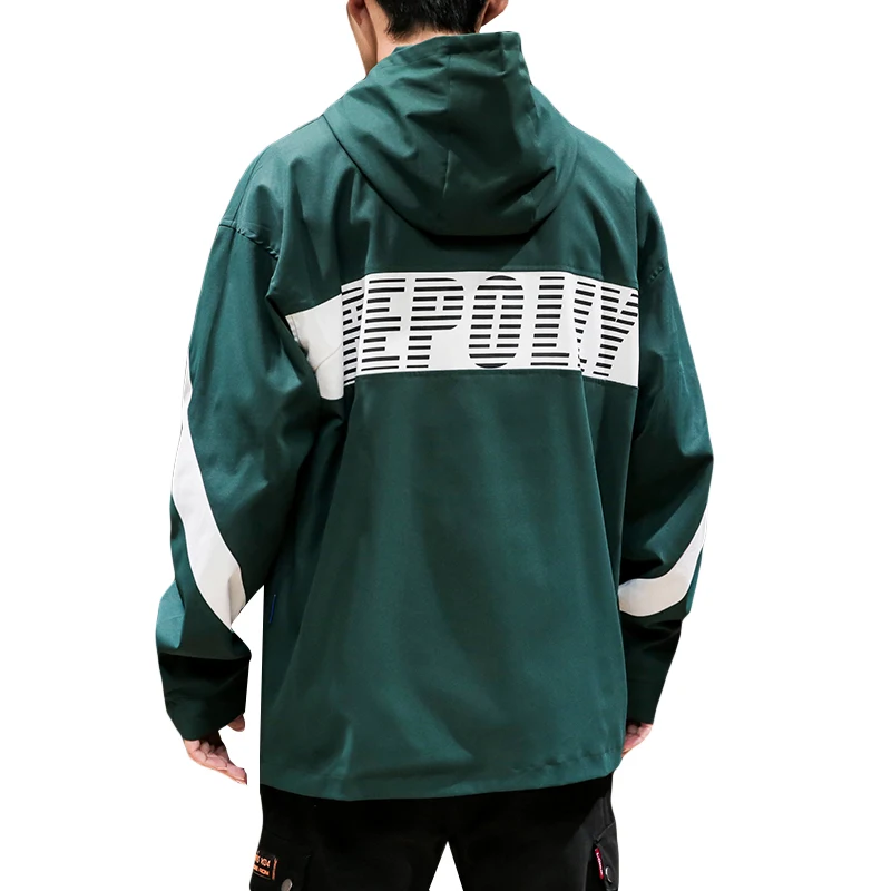 Men's Solid Color Striped Print Zip Hooded Casual Jacket Autumn Fashion Loose Men Long Sleeve Jackets High Quality M-4XL
Men's Solid Color Striped Print Zip Hooded Casual Jacket Autumn Fashion Loose Men Long Sleeve Jackets High Quality M-4XL