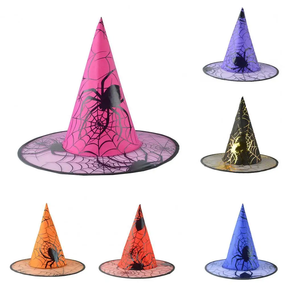 Halloween Men's and Women's Fashion Solid Diversified Witch Hat Stylish Unique Pattern Gauze Witch Cosplay Cap Gifts
Halloween Men's and Women's Fashion Solid Diversified Witch Hat Stylish Unique Pattern Gauze Witch Cosplay Cap Gifts