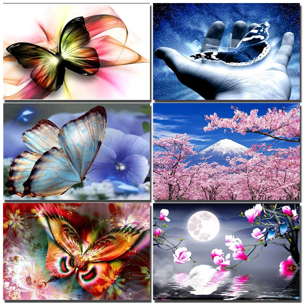 Diy Diamond Painting Butterfly, Landscape, Cherry Blossom Volcano Diamond Cross Stitch Mosaic Rhinestone Crafts Home Decoration
Diy Diamond Painting Butterfly, Landscape, Cherry Blossom Volcano Diamond Cross Stitch Mosaic Rhinestone Crafts Home Decoration