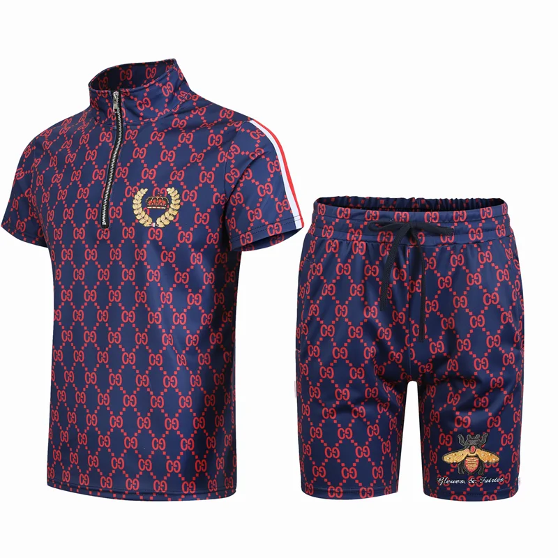 Summer Hot-Selling GG T-Shirt Pants Suit Casual Brand Fitness Jogging Pants T-Shirt Hip-Hop Fashion Men's Sportswear 2-Piece Set 
Summer Hot-Selling GG T-Shirt Pants Suit Casual Brand Fitness Jogging Pants T-Shirt Hip-Hop Fashion Men's Sportswear 2-Piece Set