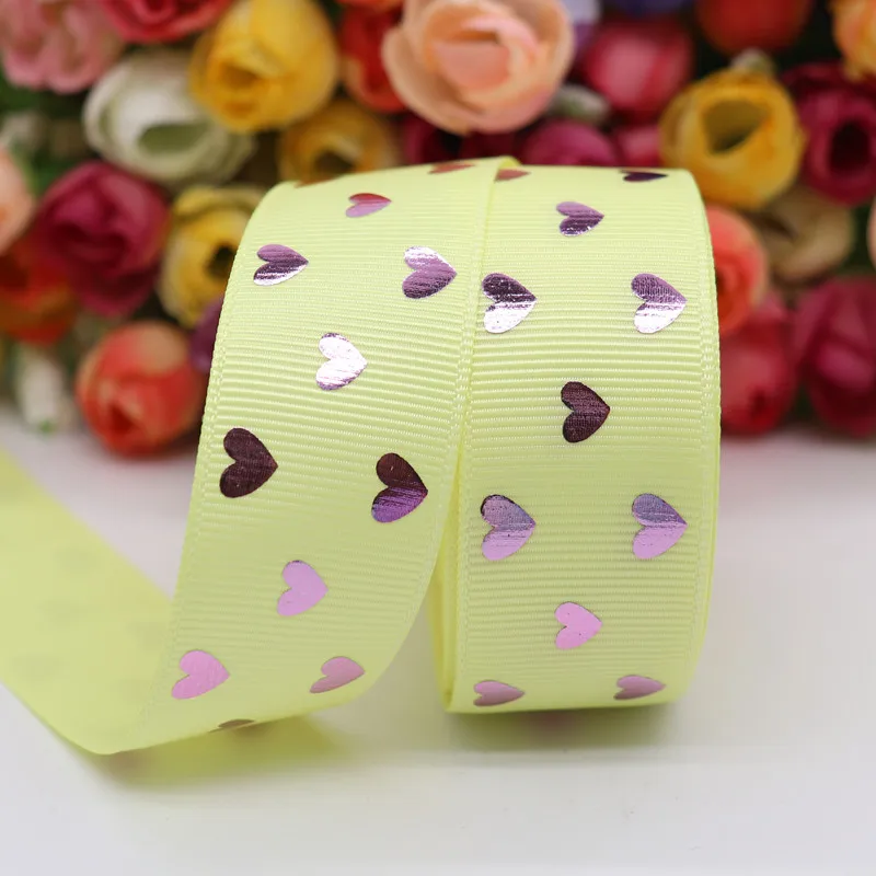 5 Yards 1" 25MM Valentine's Day Pink Gold Heart-Shaped Printed Ribbon For Hair Bows DIY Crafts Handmade Accessories
5 Yards 1" 25MM Valentine's Day Pink Gold Heart-Shaped Printed Ribbon For Hair Bows DIY Crafts Handmade Accessories