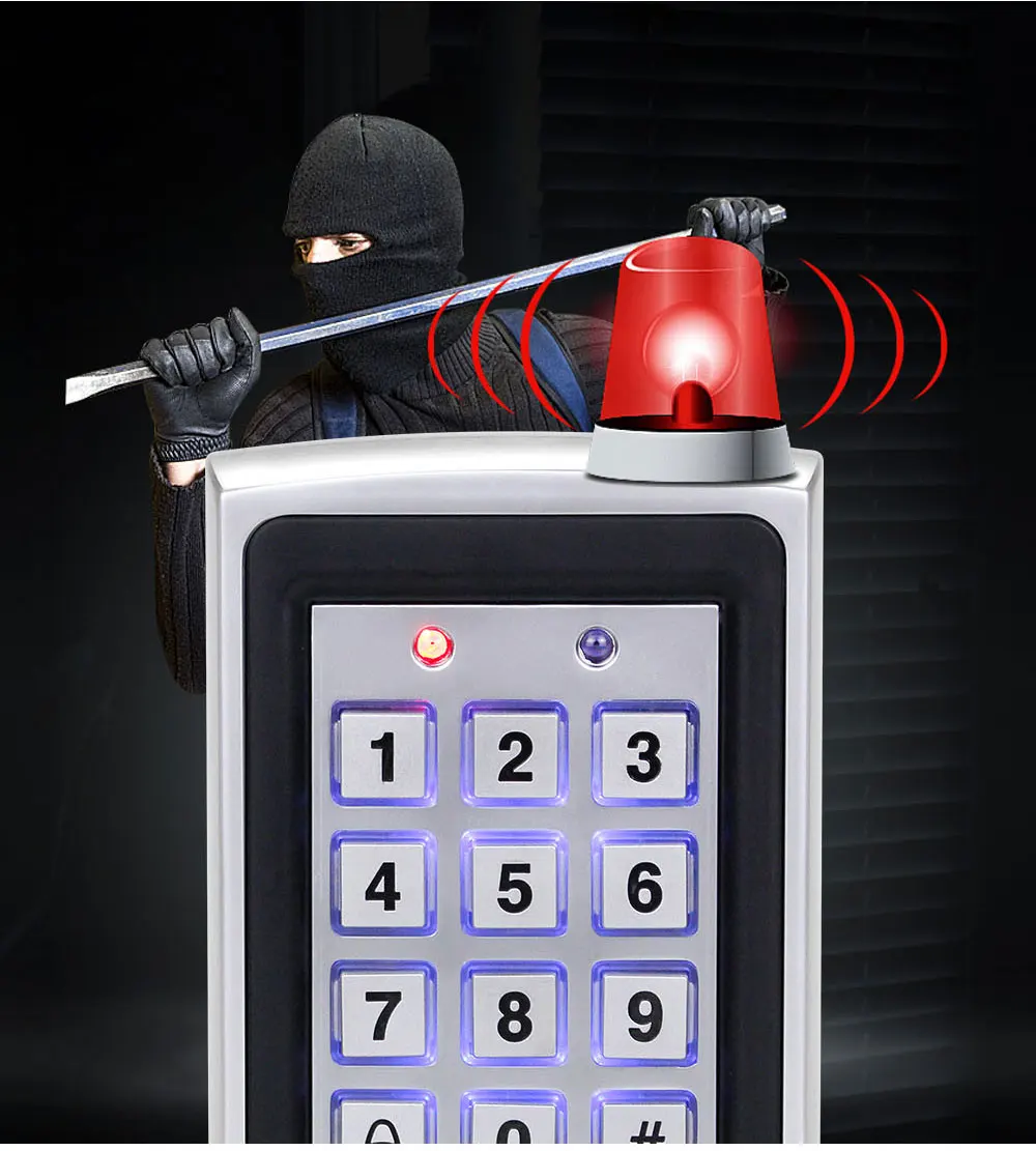 Keypad Access Controller With Backlight Metal Shell Single Door Control Independent Password Access Control Equipment Digital
Keypad Access Controller With Backlight Metal Shell Single Door Control Independent Password Access Control Equipment Digital