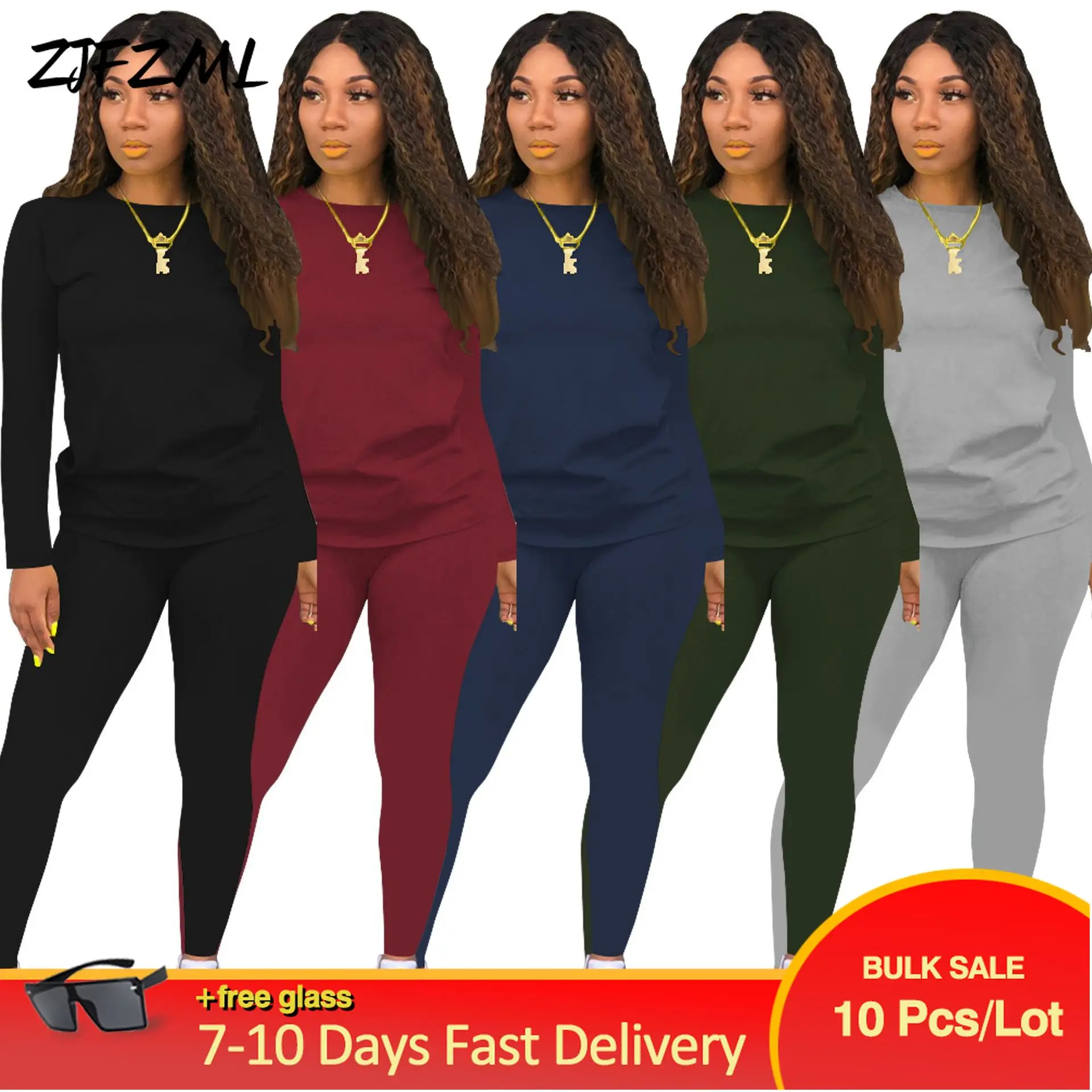 Bulk Items Wholesale Lots Women's Costumes 2 Piece Pant Suits Street Style Long Sleeve T-shirt+slim Fit Legging Club Outfits
Bulk Items Wholesale Lots Women's Costumes 2 Piece Pant Suits Street Style Long Sleeve T-shirt+slim Fit Legging Club Outfits