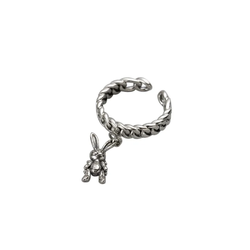 Hot new Europe & America Original Design Retro Ring 925 Silver Bunny Chain ring for woman Party & birthday DIY fine jewelry gift
Hot new Europe & America Original Design Retro Ring 925 Silver Bunny Chain ring for woman Party & birthday DIY fine jewelry gift
