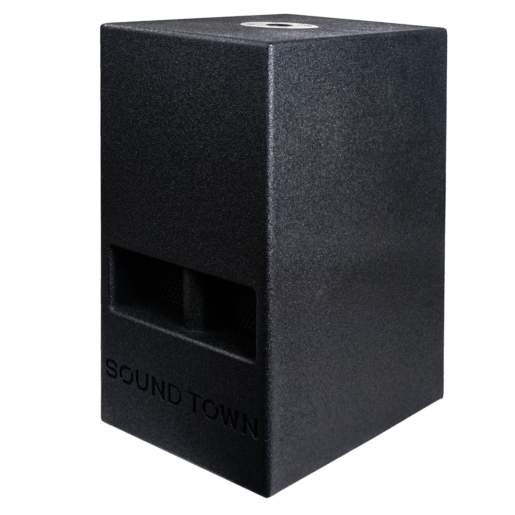 

Sound Town CARME 10 600W Powered PA DJ Subwoofer Folded Horn Black CARME-110SPW